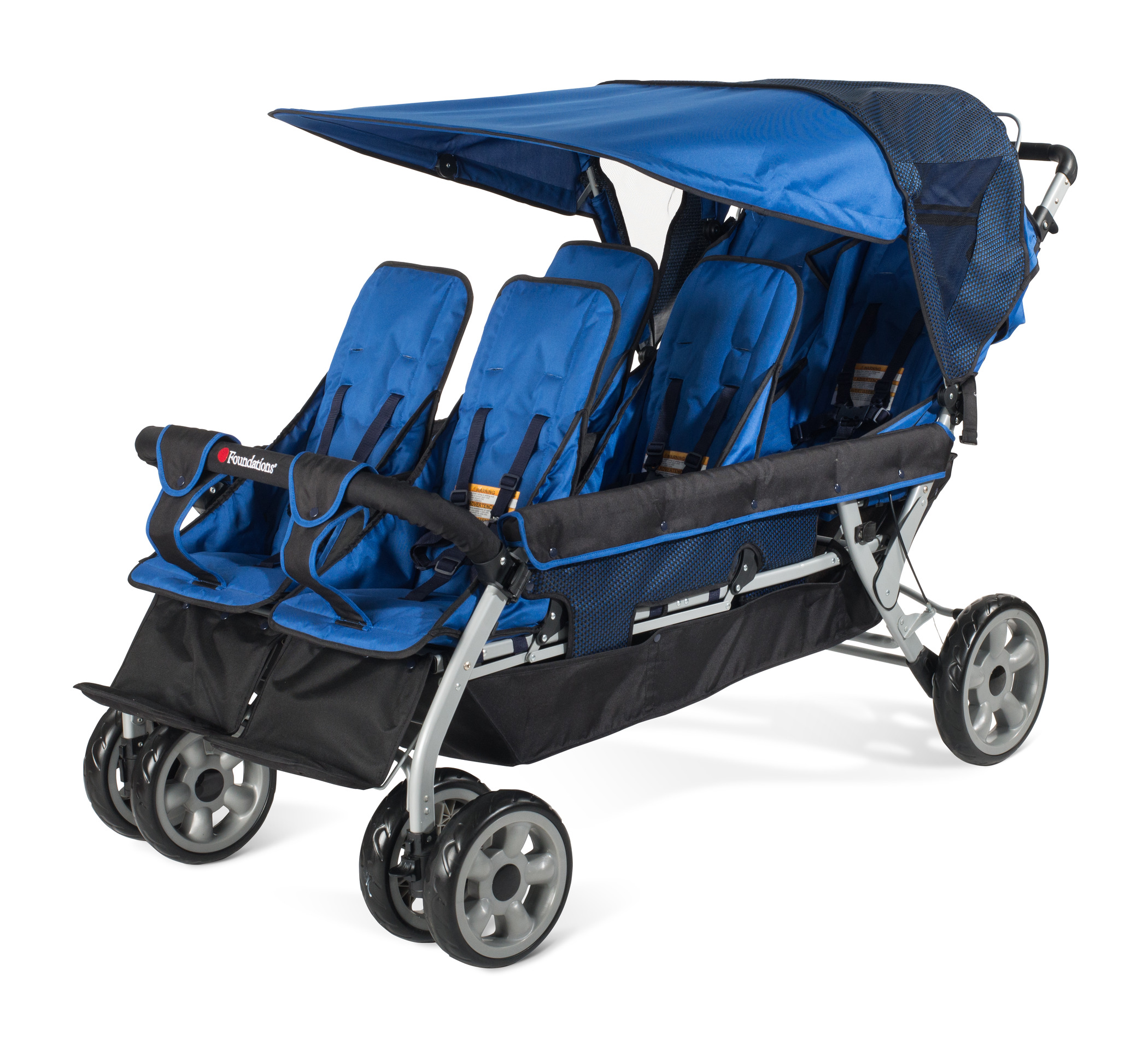 Коляски для 6 детей. Baby Stroller Daycare.