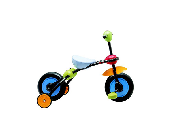 Rotelle Stabilizzatrici Bici Bambino 12'' - Coppia Con Attacco A 2 Fori, Colore Nero/Argento - Foto 2