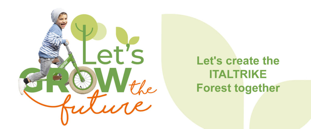 Italtrike children's movement toys support reforestation