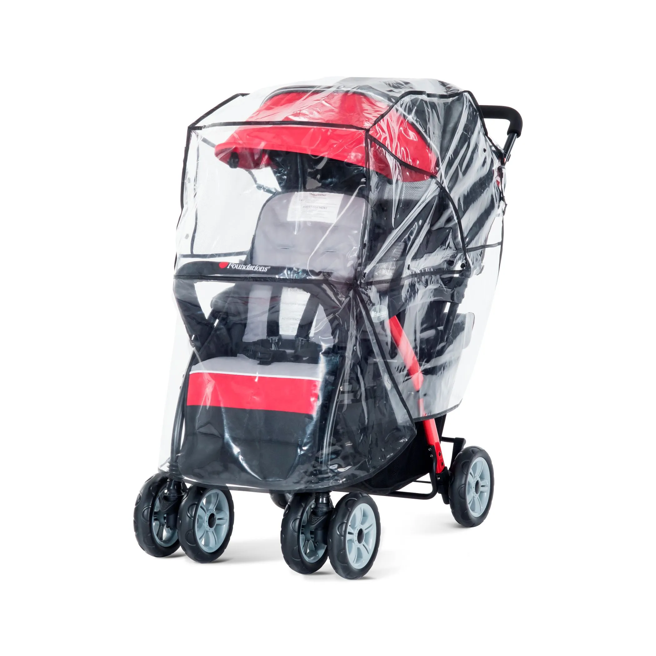 DUO rain & wind Canopy for Foundations Sport Splash Stroller Italtrike 
