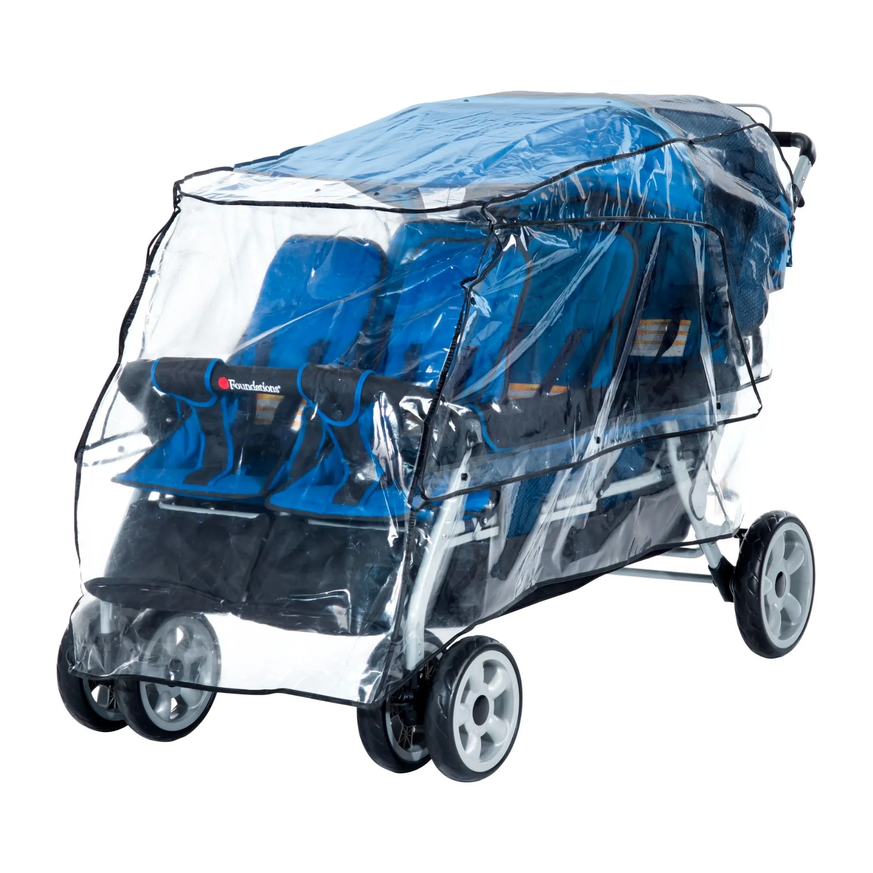 LX6 rain & wind Canopy for Foundations Stroller Italtrike 